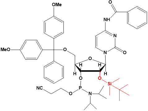 5'-DMT-2'-O-TBDMS-N4-Benzoyl-Cytidine phosphoramidite