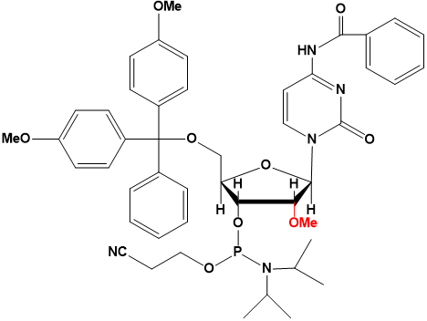 5'-DMT-2'-O-me-N4-Benzoyl-Cytidine Phosphoramidite
