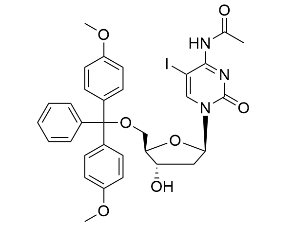 5-O-(4,4′-dimethoxytrityl)-N4-acetyl-5-iodo-deoxycytosine