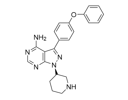 3-(4-phenoxyphenyl)-1-[(3R)-3-piperidinyl]-1H-pyrazolo[3,4-d]pyrimidin-4-amine